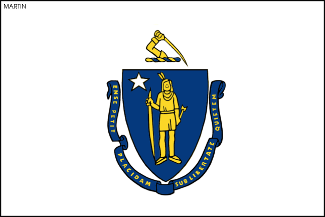 648x432 United States Clip Art By Phillip Martin, Massachusetts State Flag