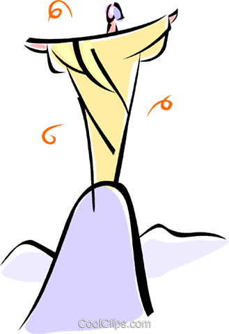 329x480 Statue Of Christ In Rio De Janeiro Royalty Free Vector Clip Art