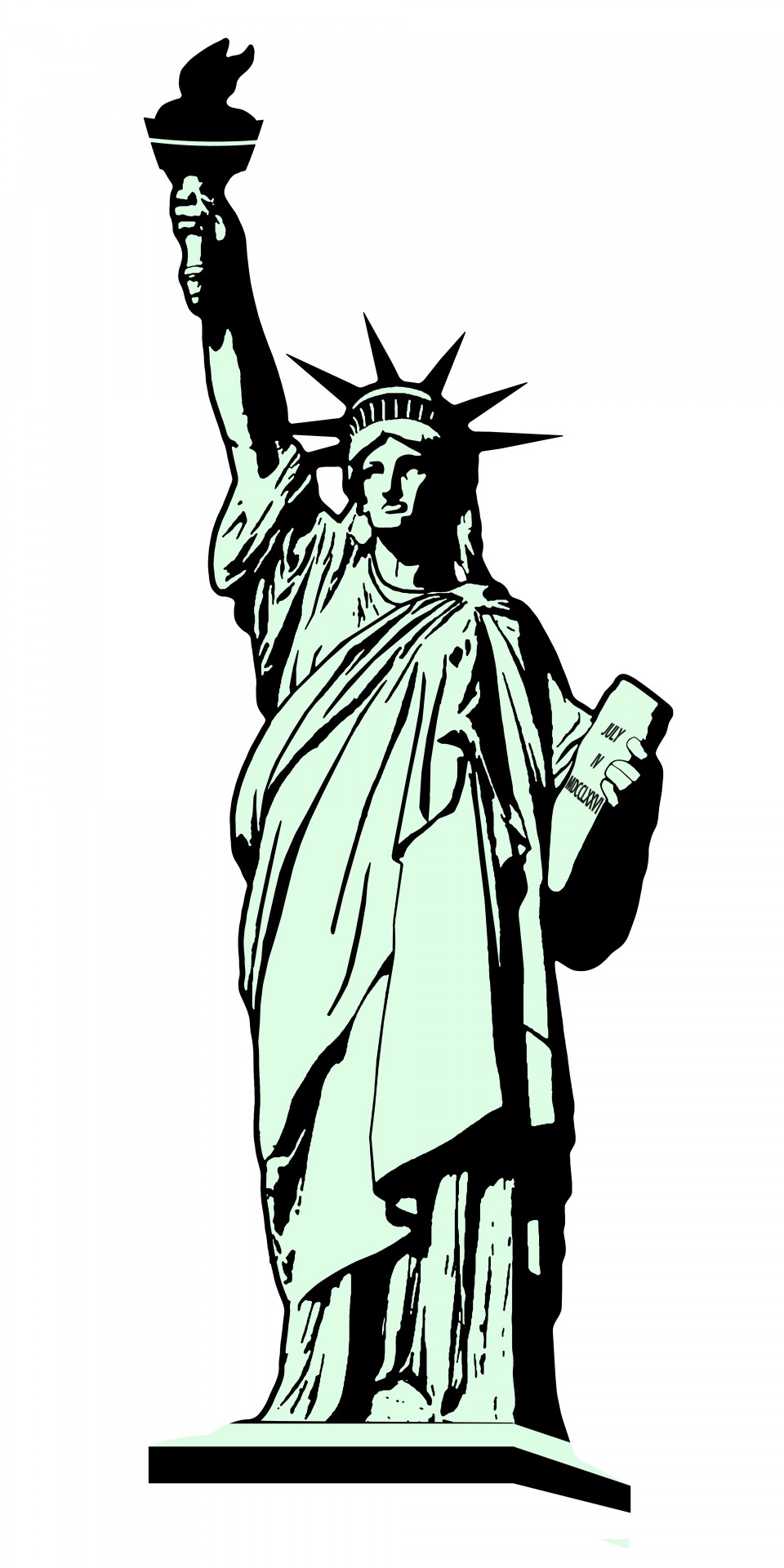 960x1920 Statue Of Liberty Illustration Free Stock Photo