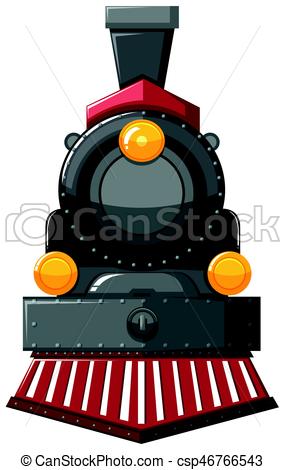 285x470 Steam Engine In Gray Color Illustration Eps Vector