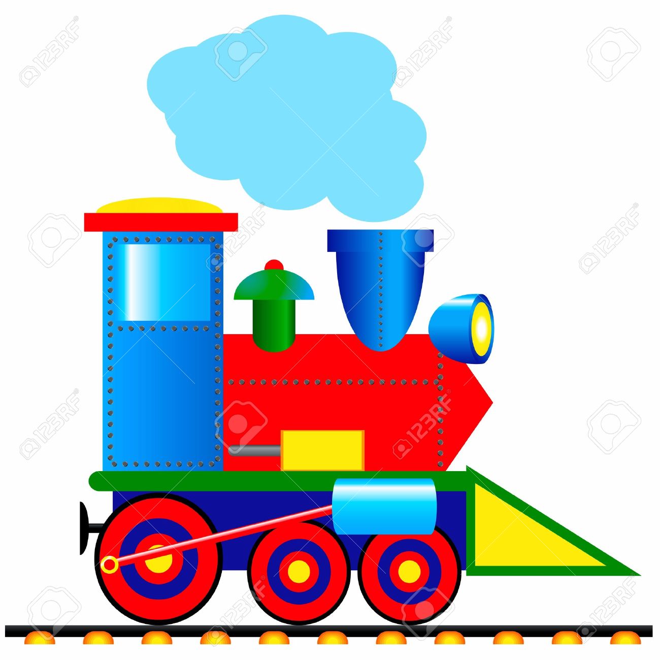 1300x1300 Steam Train Engine Clip Art