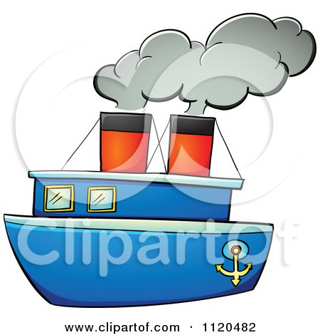 450x470 Royalty Free (Rf) Steamboat Clipart, Illustrations, Vector Graphics