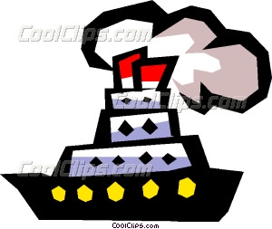 300x253 Steamboat Vector Clip Art