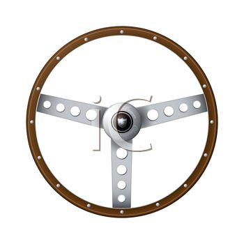 350x350 Royalty Free Clip Art Image Steering Wheel Isolated On A White