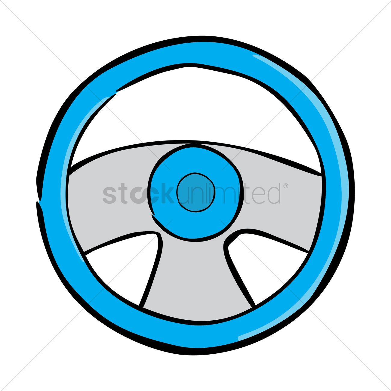 1300x1300 Car Steering Wheel Vector Image