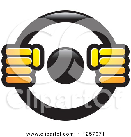 450x470 Clipart Of Hands On A Steering Wheel