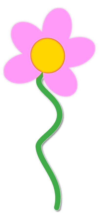 403x885 Flower Pink W Stem Clip Art Clipart Panda