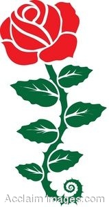 159x300 Clip Art Of A Rose Stencil