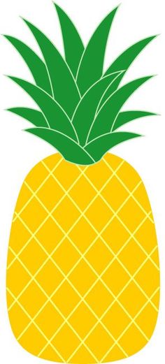 236x521 Pineapple Clipart Stencil