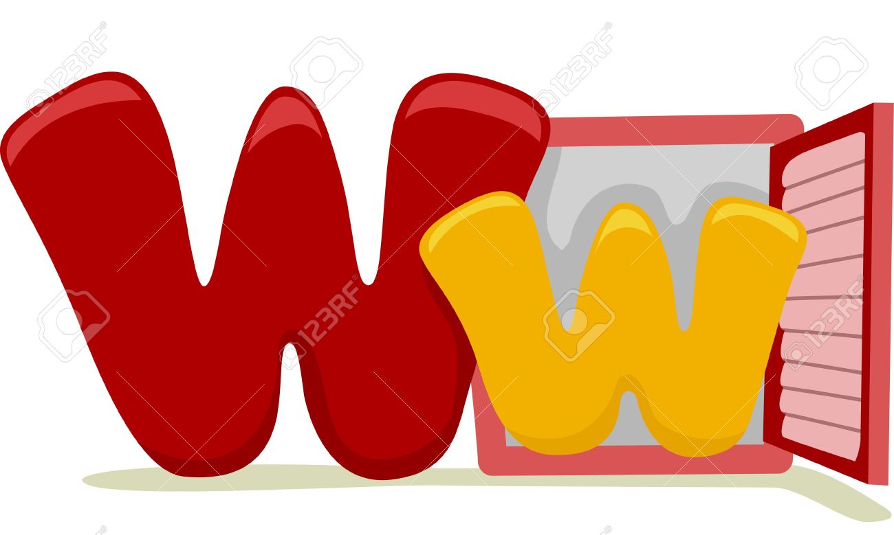 1300x779 Stencil Letter W Clipart