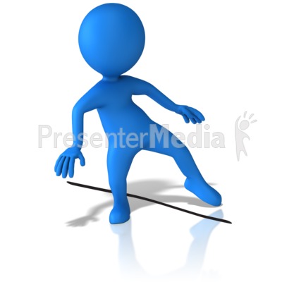 400x400 Figure Step Over The Line