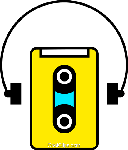410x480 Personal Stereo Royalty Free Vector Clip Art Illustration