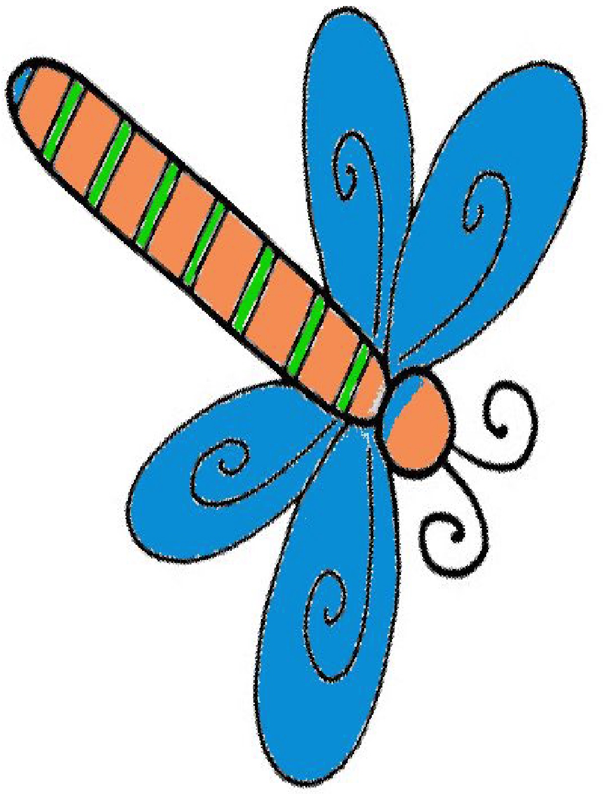 1199x1574 Yellow Clipart Dragonfly 4072891