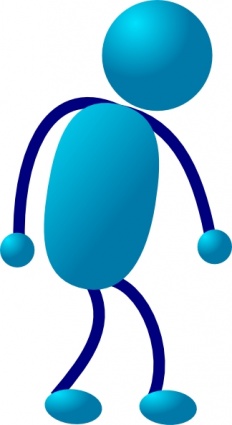 232x425 Man Walking Stick Figure Clipart