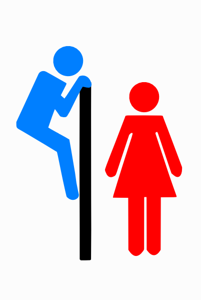 402x599 Toilet Peeking Stick Figure Png, Svg Clip Art For Web