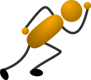 299x261 Running Stick Figure Clip Art