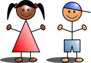 299x207 Kids Stick Figures Clip Art