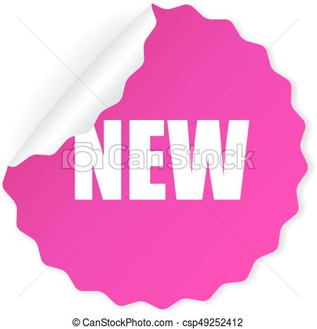 450x466 New Round Vector Sticker Illustration Vector Clip Art