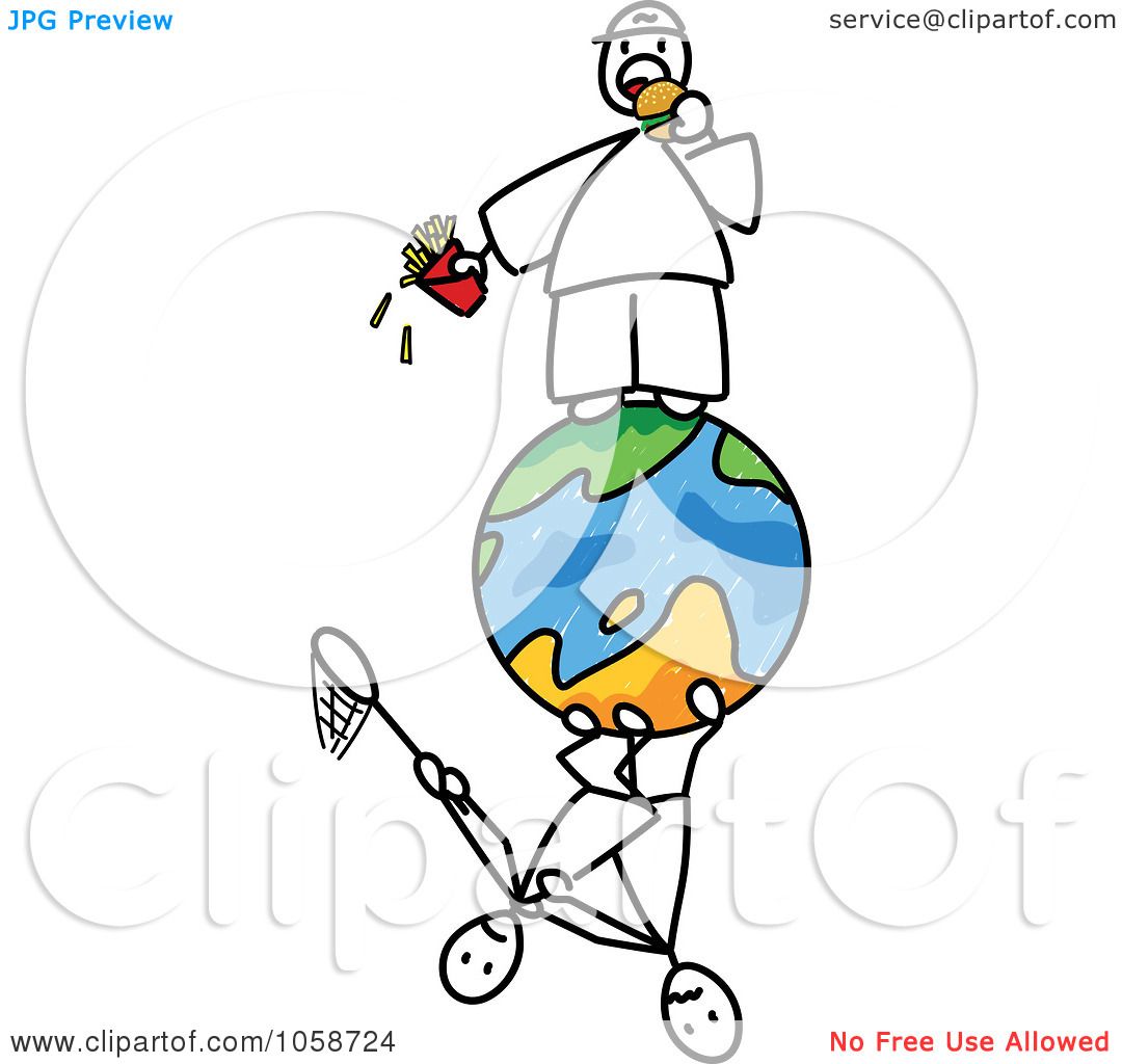 1080x1024 Royalty Free Vector Clip Art Illustration Of A Stick Man Eating