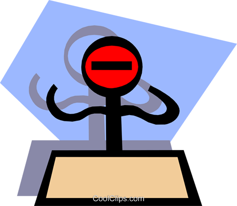 480x417 Stickman On Blue Shape Royalty Free Vector Clip Art Illustration