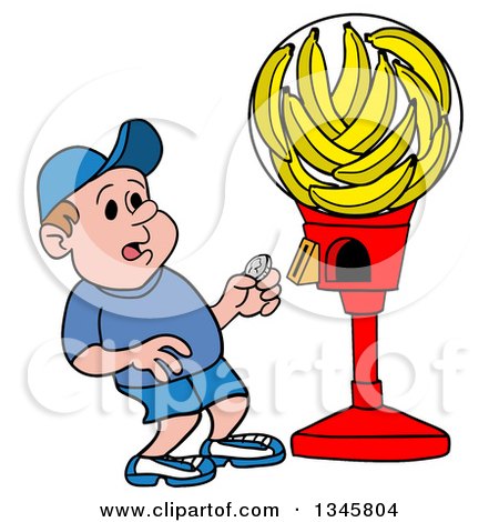 450x470 Clipart Of A Still Life Of Pineapple, Bananas, A Peach, Plums