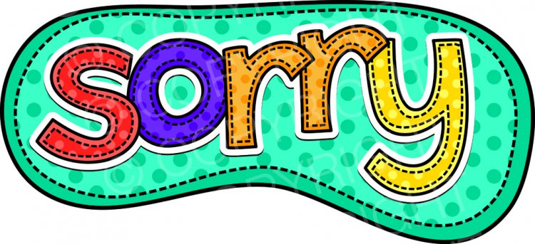 750x343 Valuable Sorry Clipart Yellow Note With I M Message Vectors Search