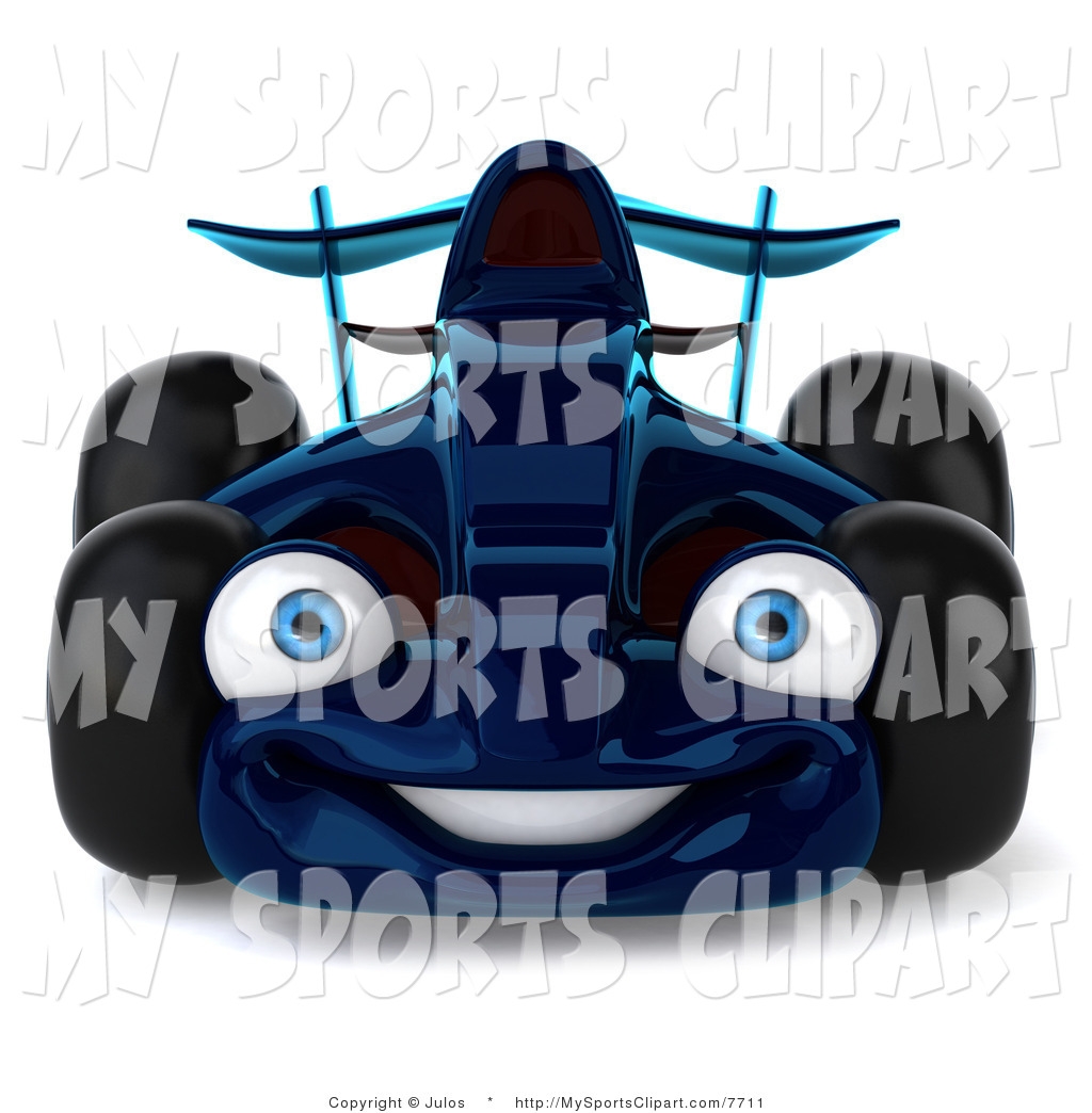 1024x1044 Sports Clip Art Of A Blue Race Car By Julos