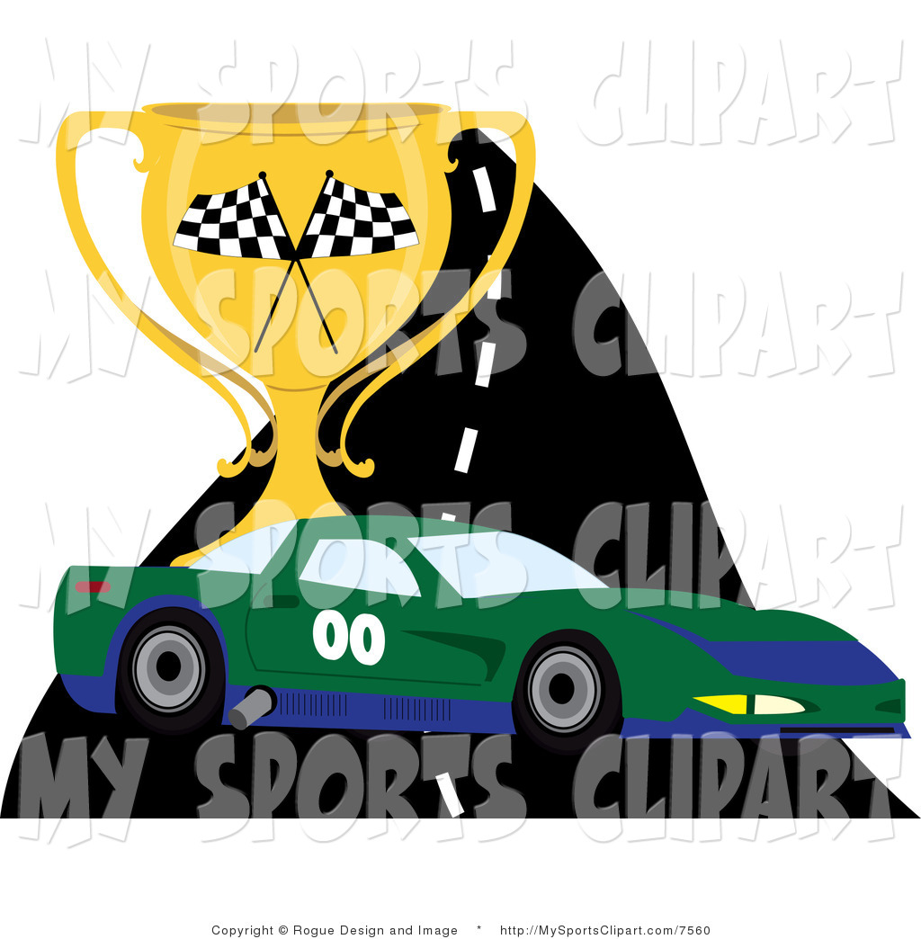 1024x1044 Sports Clip Art Of A Race Car On A Track With A Trophy By Pams