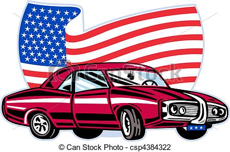 450x298 American Car Clipart