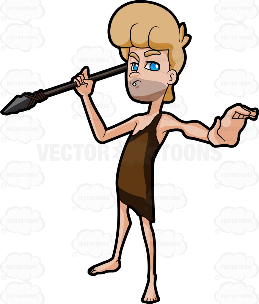 871x1024 Stoneage Clipart