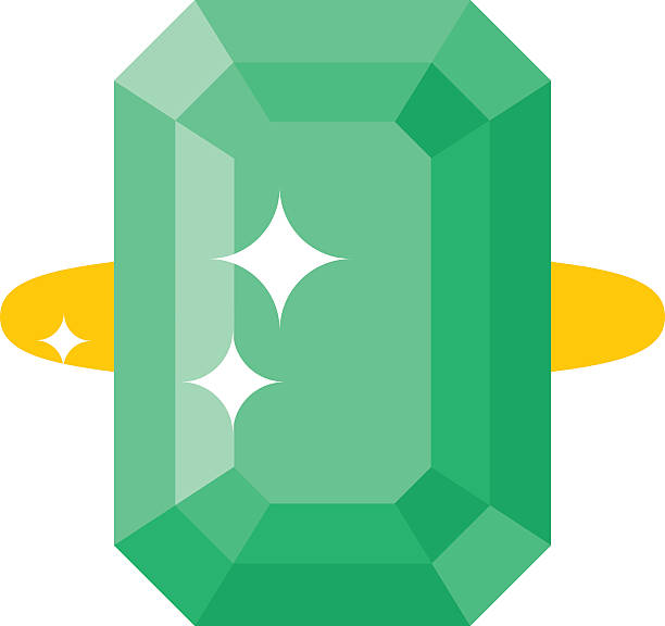 612x576 Green Gemstones Stones Clipart Collection