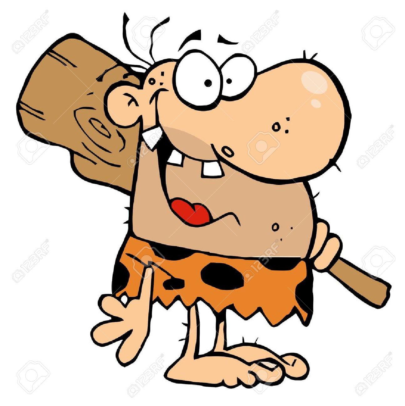 1294x1300 Stone Age Man Clipart