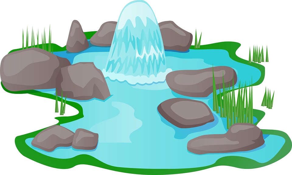 960x574 Fountain Pond Clipart