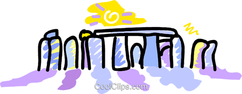 480x188 Stonehenge Royalty Free Vector Clip Art Illustration Vc016604