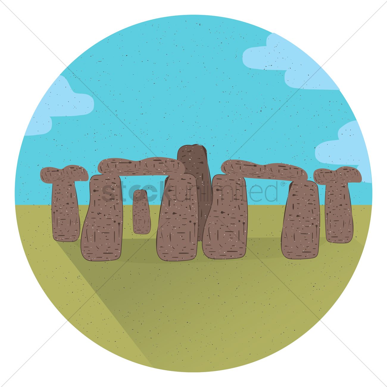 1300x1300 Stonehenge Vector Image