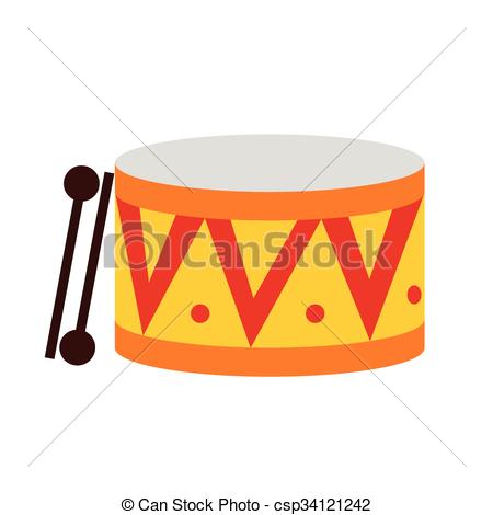 450x470 Drum Flat Icon Isolated On White Background Eps Vector