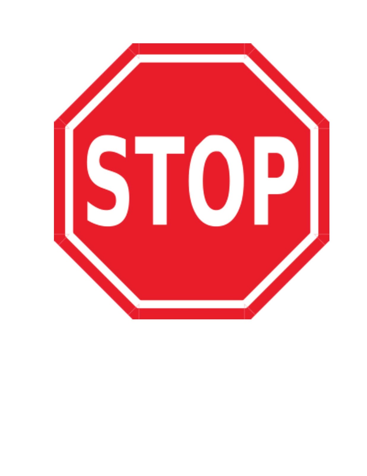 1236x1600 Stop Symbol Clipart