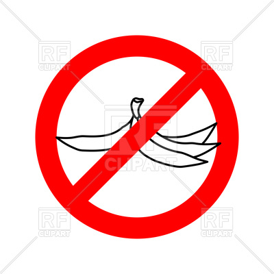 400x400 Stop Littering Red Circle Sign Royalty Free Vector Clip Art Image