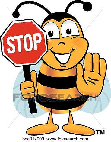 368x470 Stop Clipart Clip Art Of Bee Holding Stop Sign Bee01x009 Search