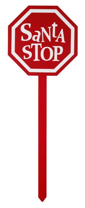 280x683 Christmas Santa Stop Sign Clip Art Clip Art