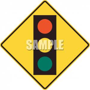 300x300 Traffic Light Clipart Caution
