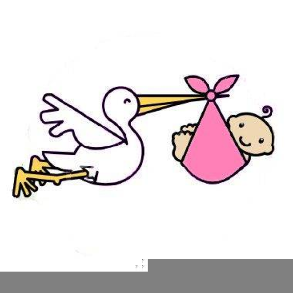 600x600 Clipart Stork Delivering Baby Free Images