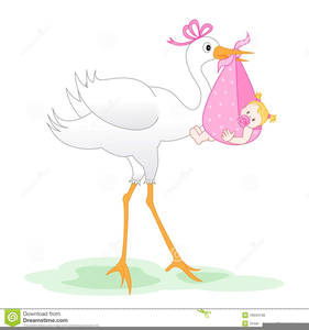 281x300 Free Clipart Stork With Baby Boy Free Images