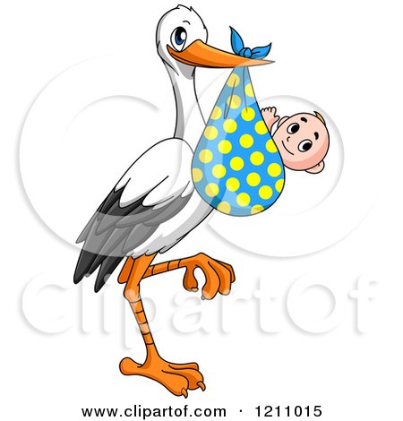 450x470 Royalty Free (Rf) Stork Delivering A Baby Clipart, Illustrations