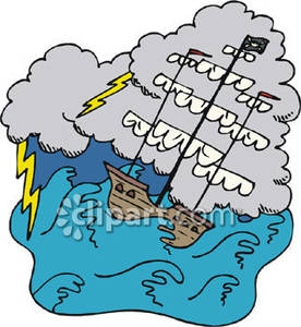 276x300 Clipart Ship In Storm