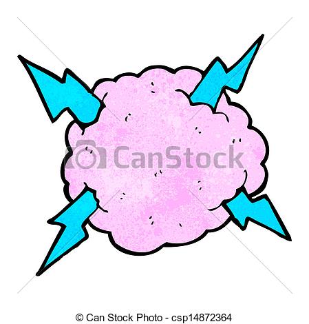 449x470 Cartoon Lightning Storm Cloud Symbol Clip Art Vector