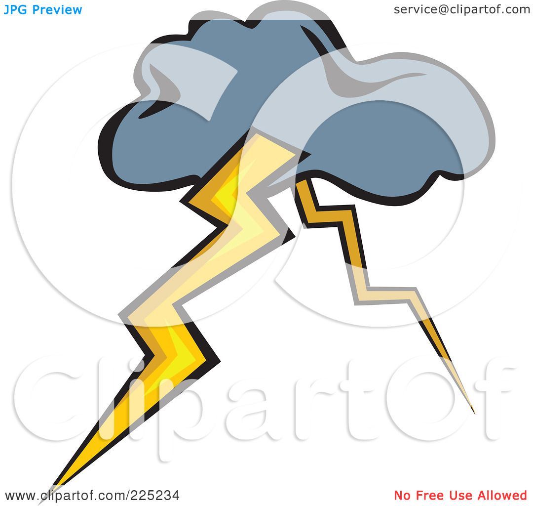 1080x1024 Royalty Free (Rf) Clipart Illustration Of A Storm Cloud With Two