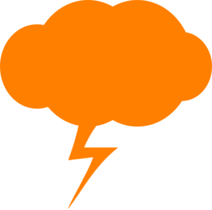 299x297 Thunder Orange Clip Art
