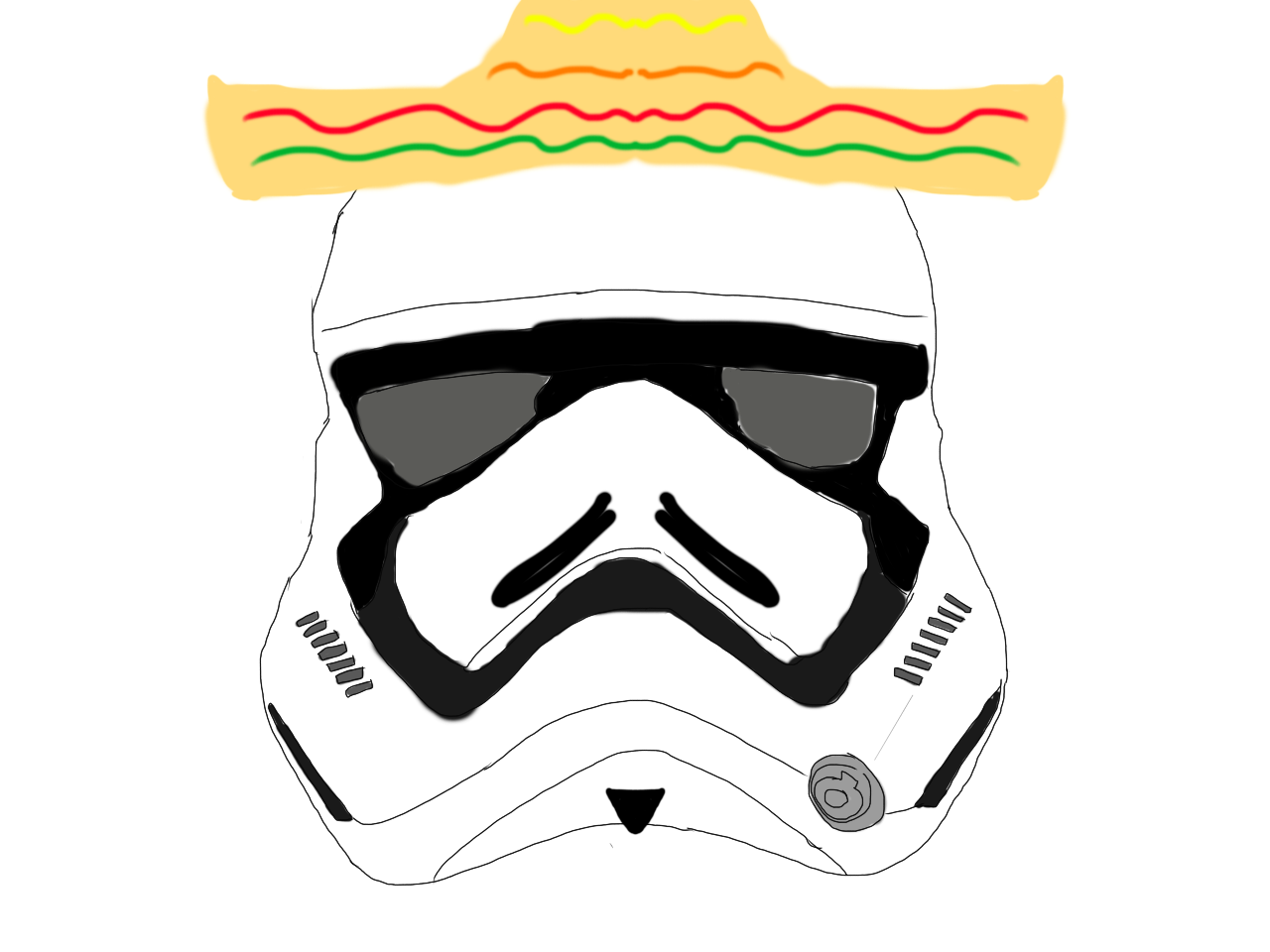 1280x960 Custom Stormtrooper Helmet Number Two! First Order Sombrero