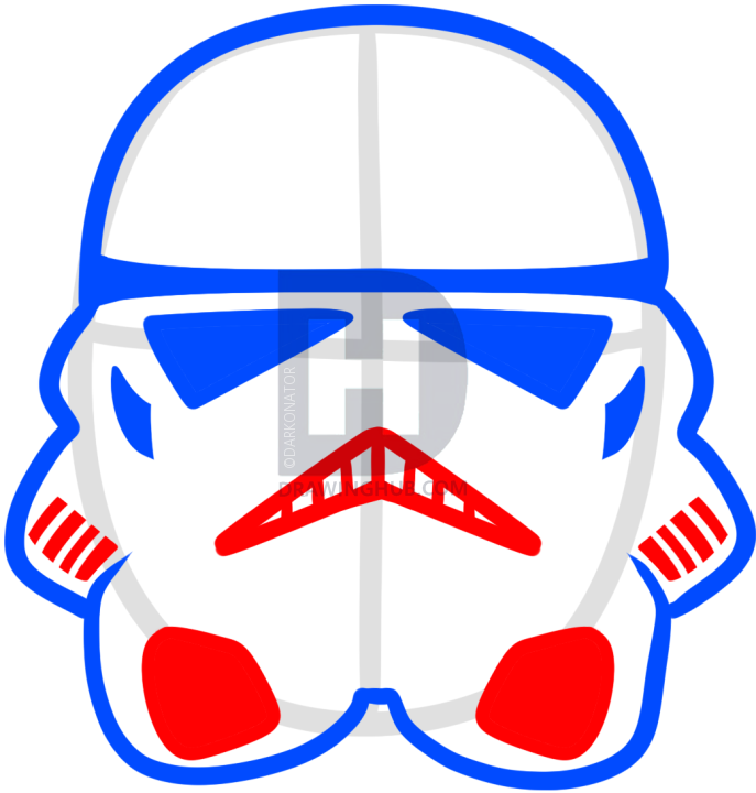 687x720 How To Draw A Stormtrooper Easy, Step By Step, Drawing Guide, By